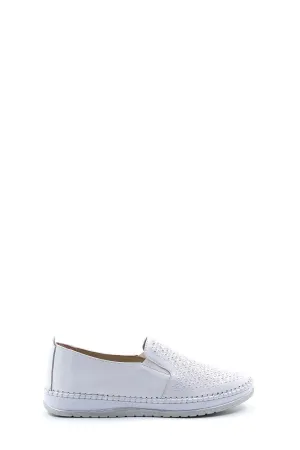 FST Genuine Leather Women's Casual Shoes 139ZA600 White - Alytus