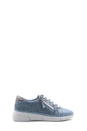 FST Genuine Leather Women's Casual Shoes 408ZA912-L-88 Blue - Tepatitlán de Morelos
