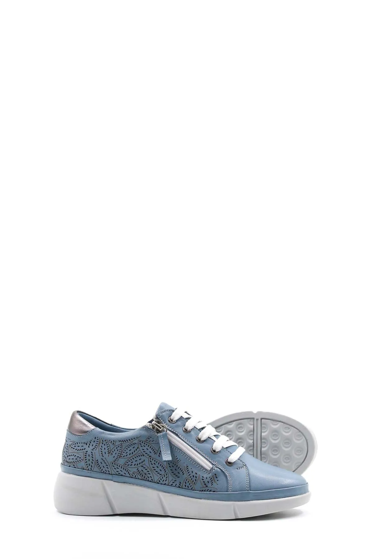 FST Genuine Leather Women's Casual Shoes 408ZA912-L-88 Blue - Tepatitlán de Morelos