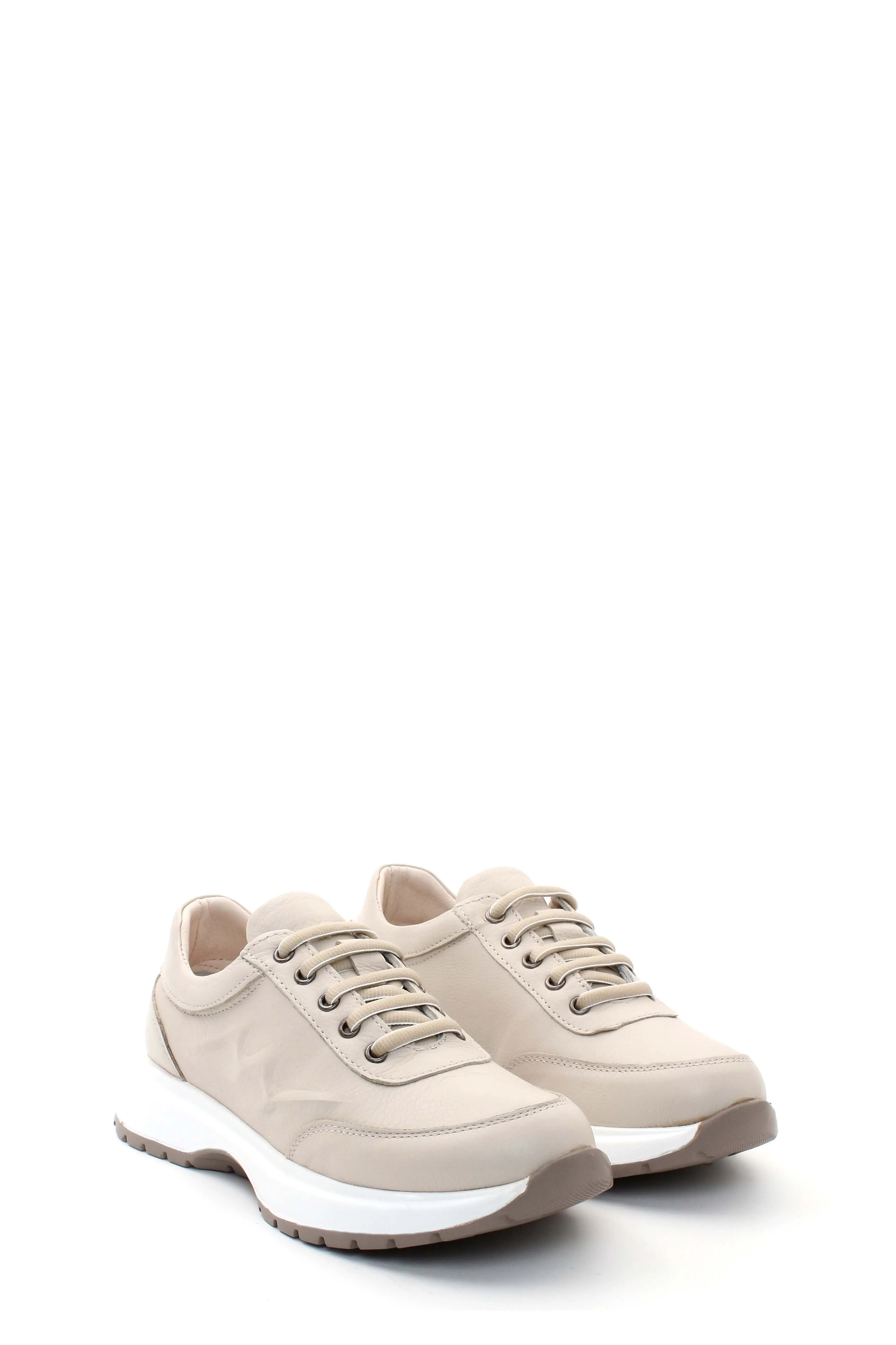FST Genuine Leather Women's Casual Shoes 583ZA2486 Beige - Sint-Truiden