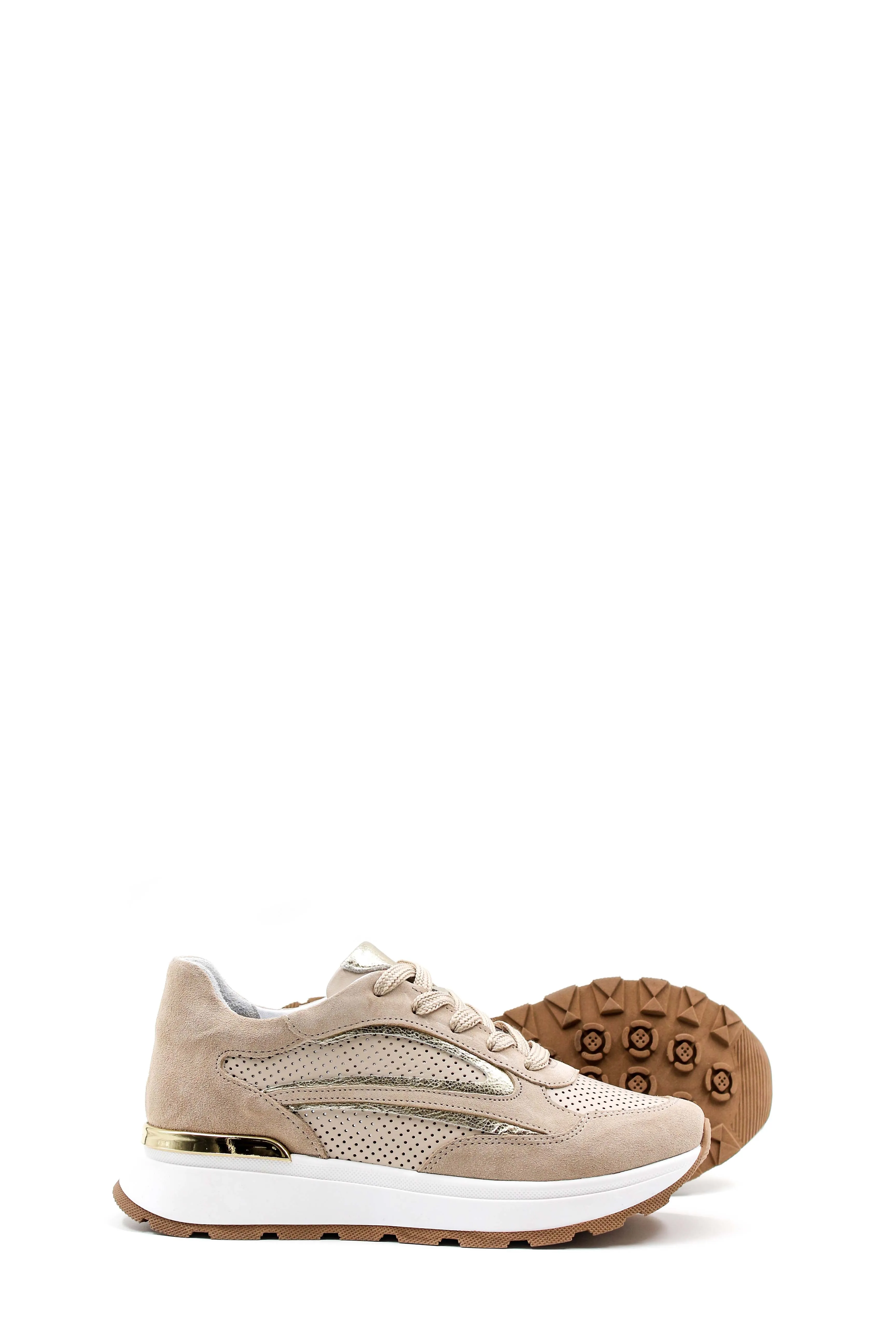 FST Genuine Leather Women's Casual Shoes 757ZA24049 Beige Gold - Oyster Bay