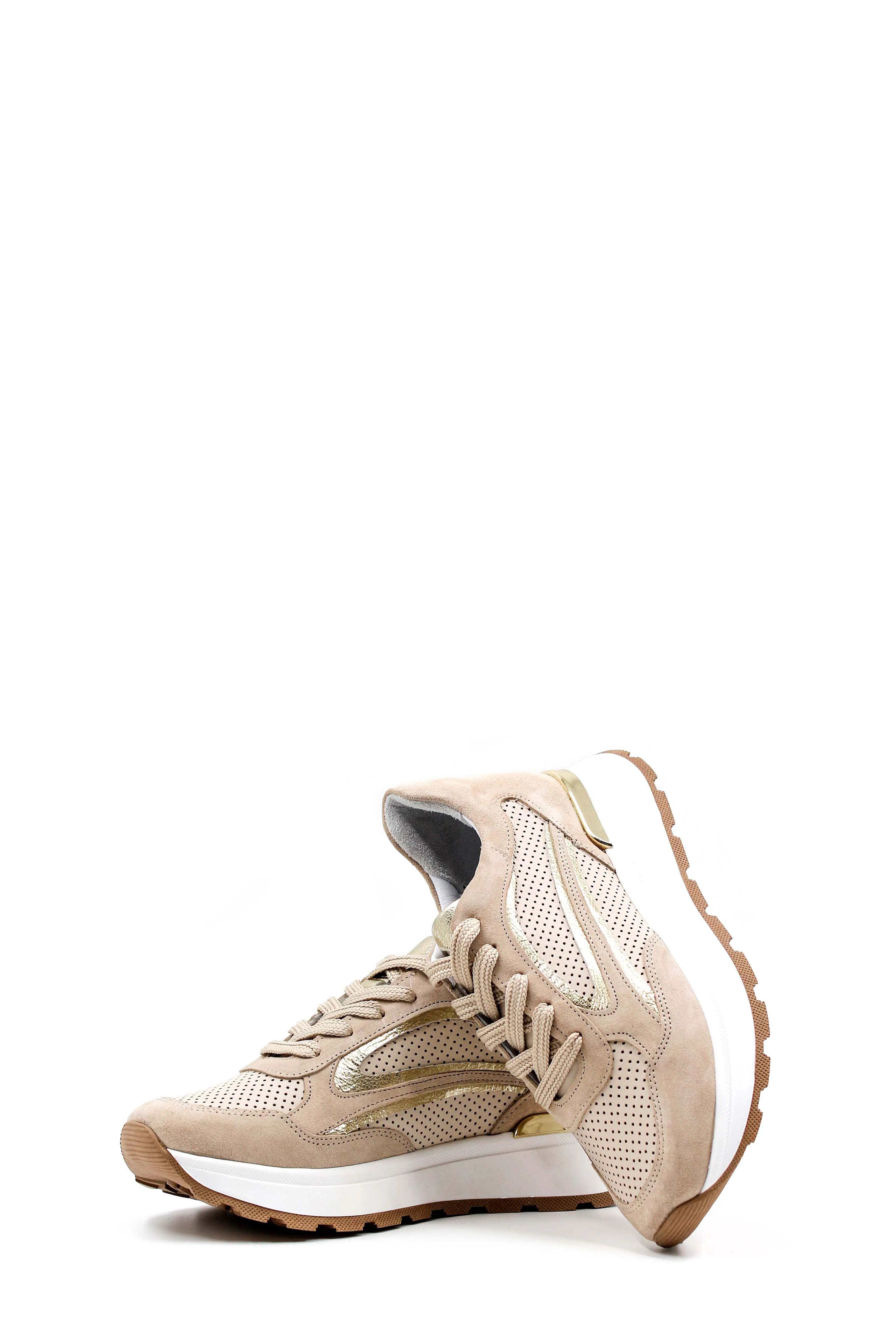 FST Genuine Leather Women's Casual Shoes 757ZA24049 Beige Gold - Oyster Bay