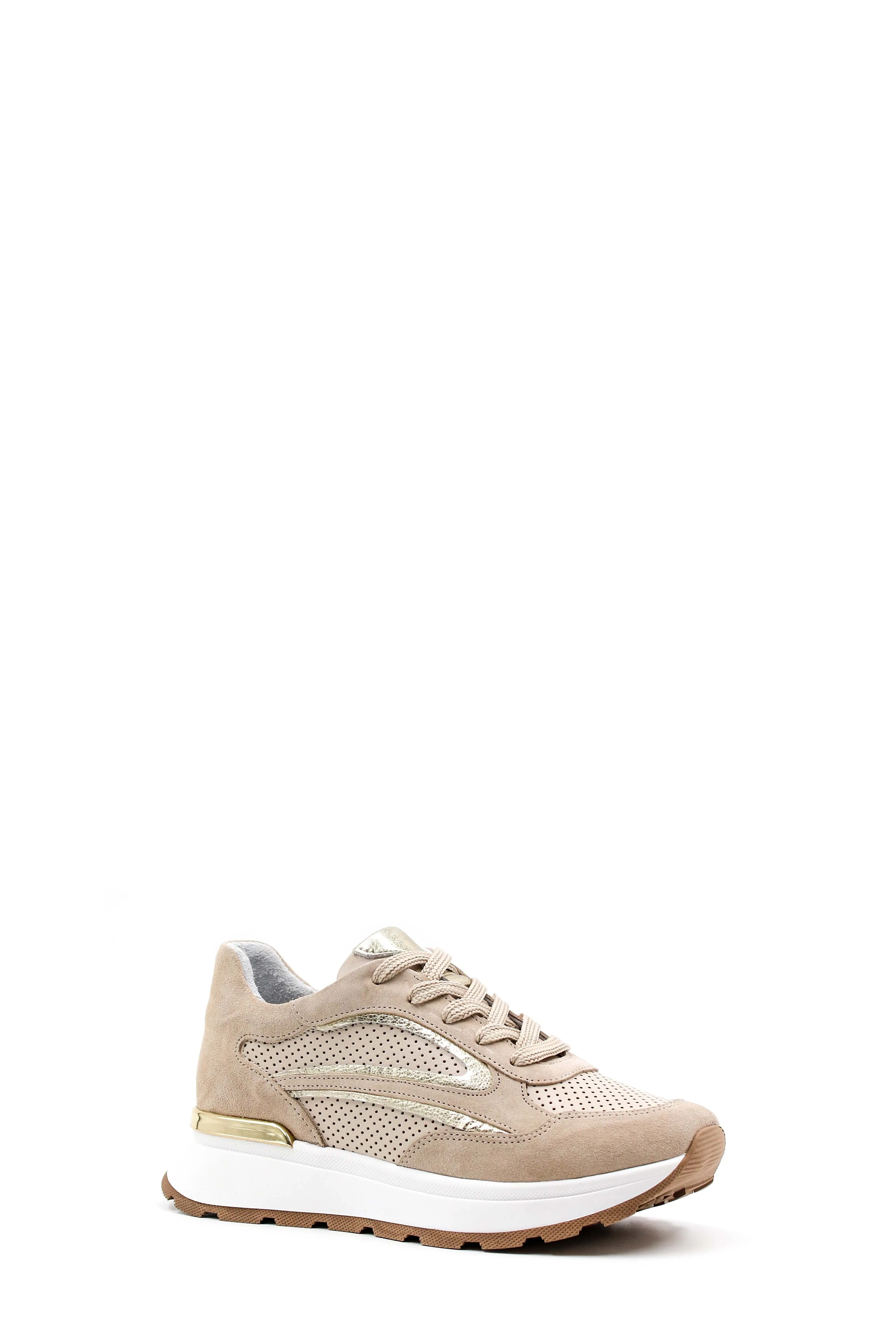 FST Genuine Leather Women's Casual Shoes 757ZA24049 Beige Gold - Oyster Bay