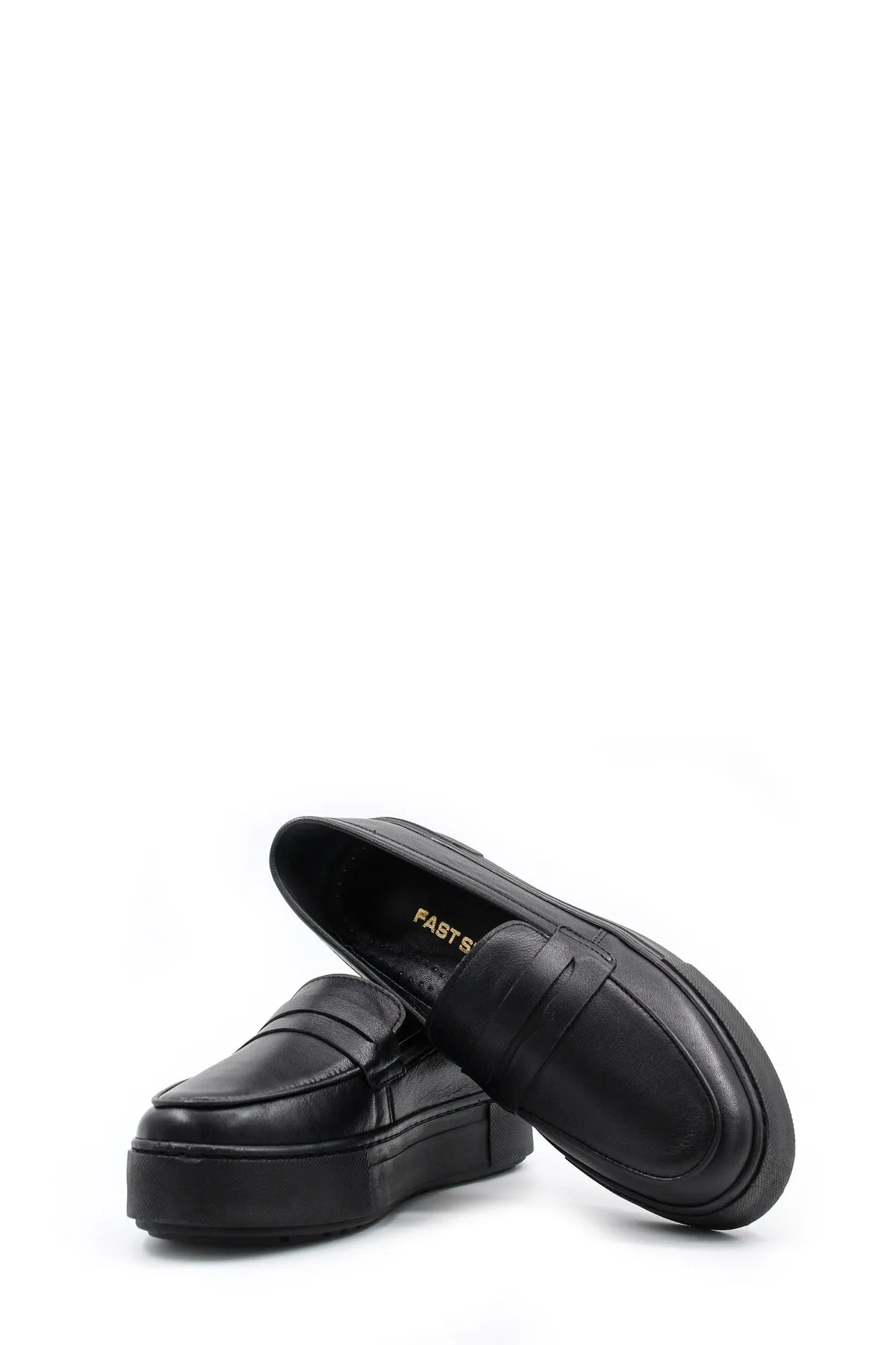 FST Genuine Leather Women's Casual Shoes 881ZA3015 Black - Mafra