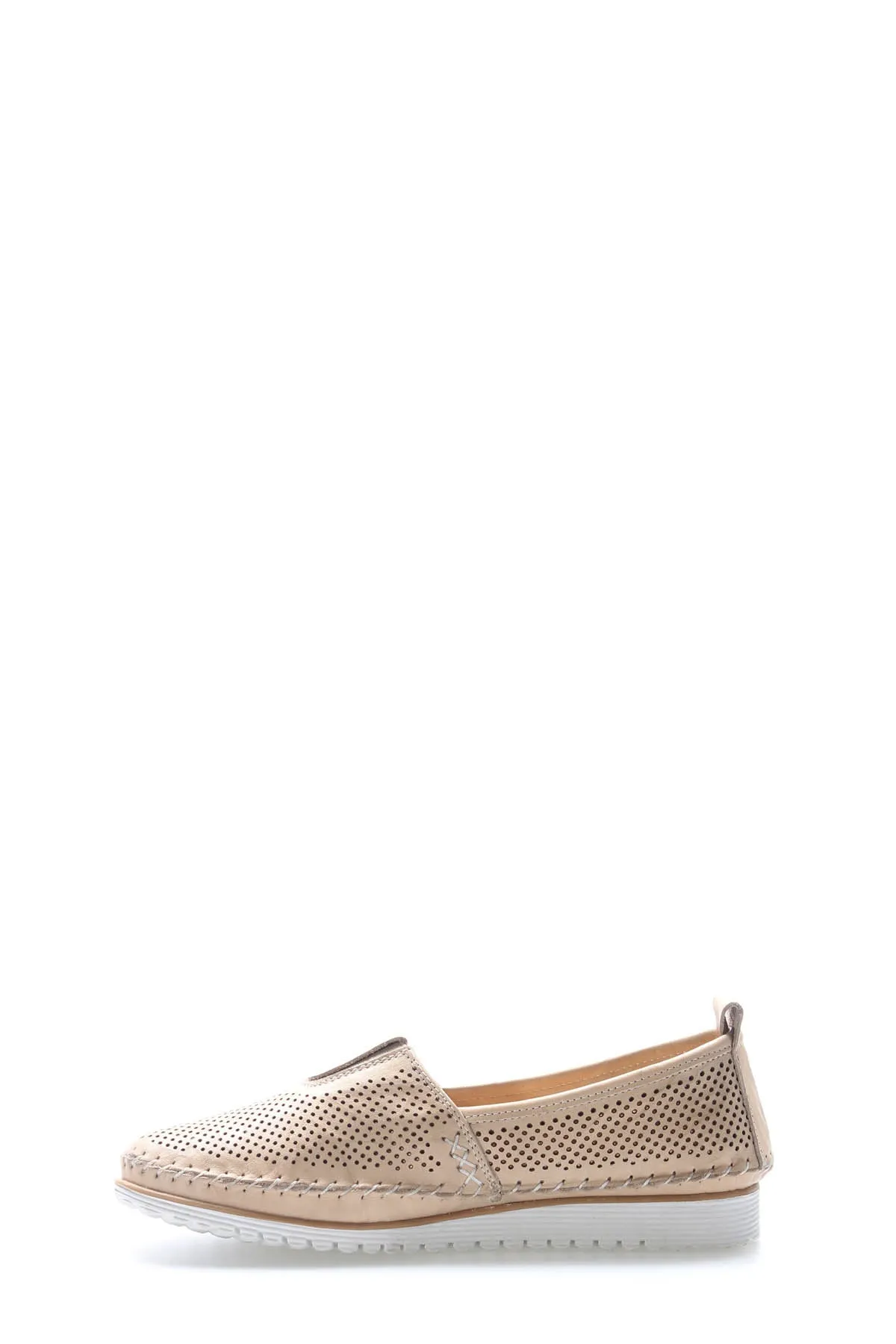 FST Genuine Leather Women's Casual Shoes 972ZA109L Beige - Lakewood