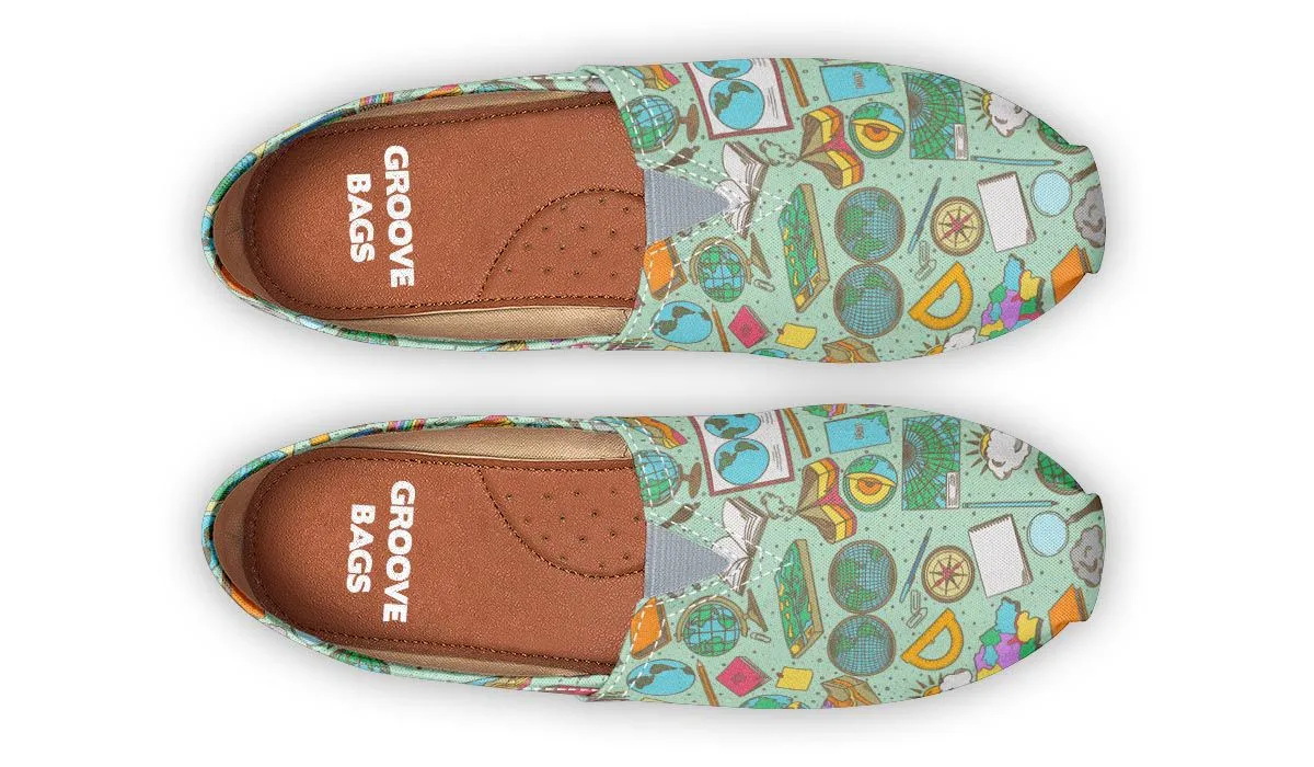 Geography Pattern Casual Shoes