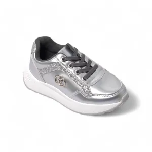Girls Silver Casual Shoes
