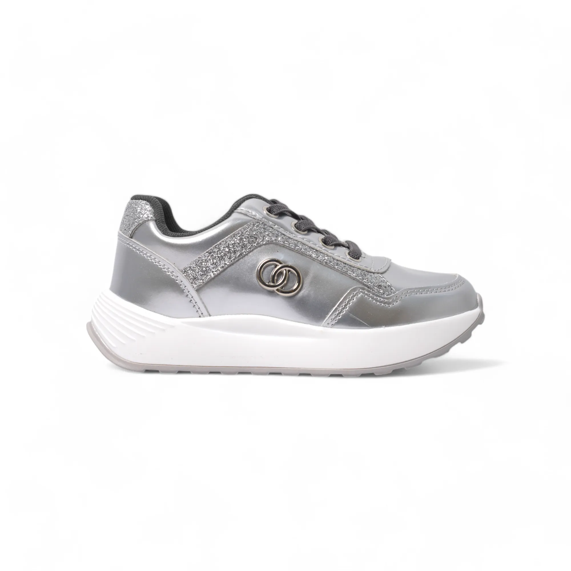 Girls Silver Casual Shoes