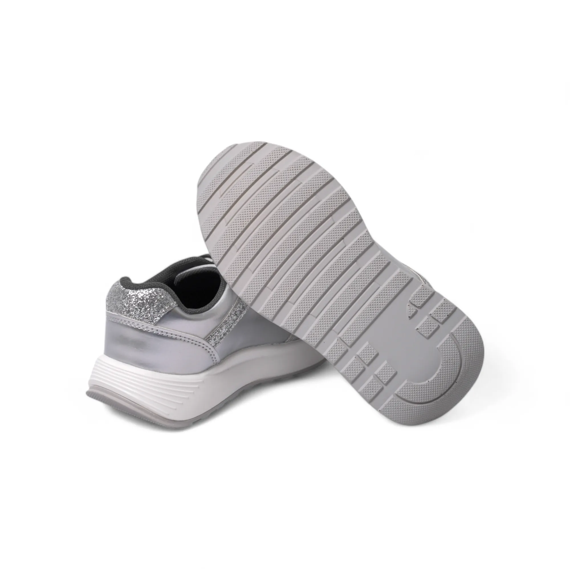 Girls Silver Casual Shoes