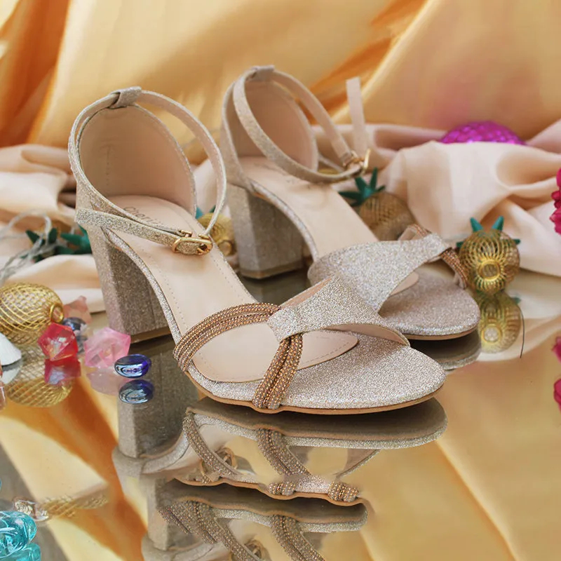Golden Casual Sandal
