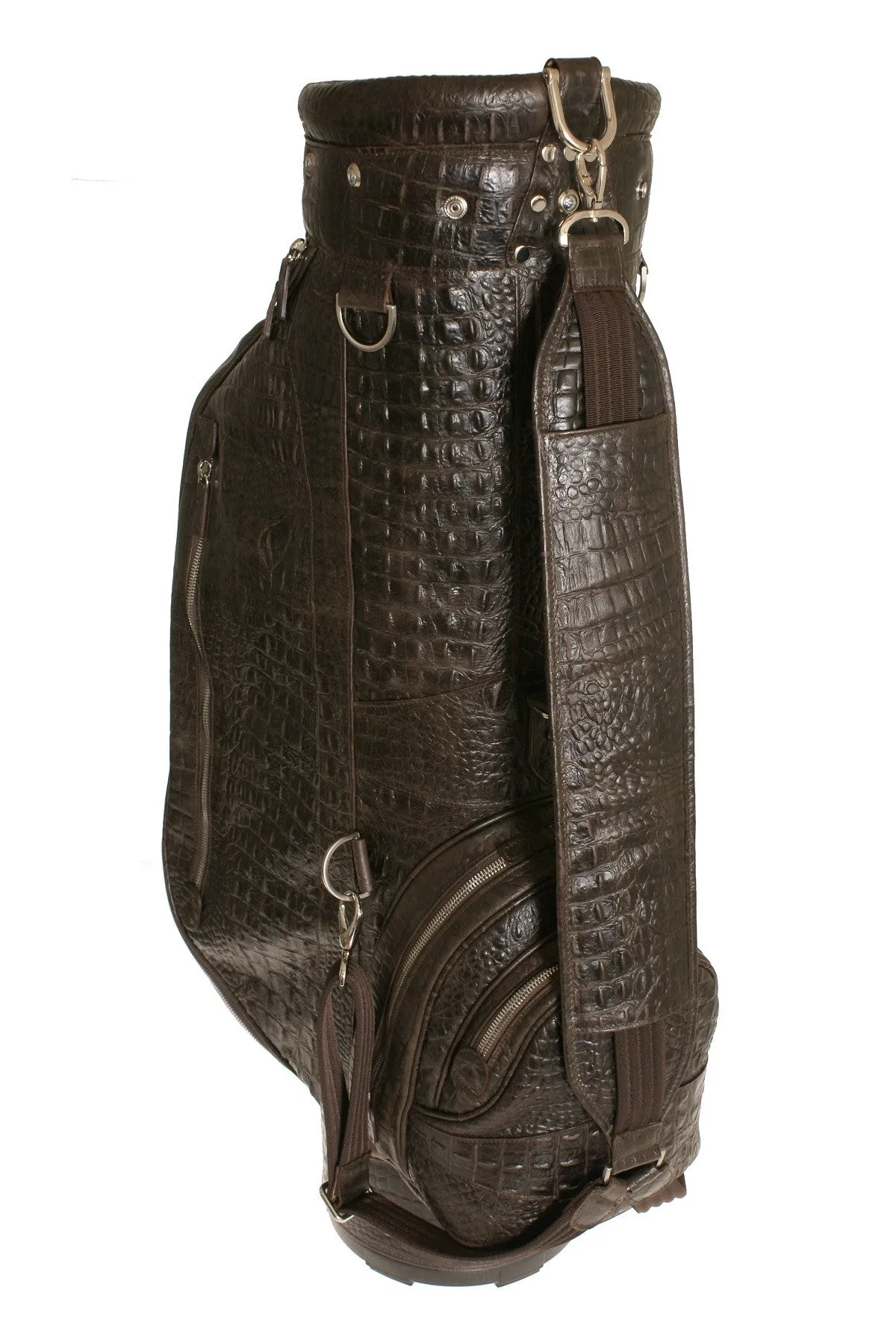 Golf Bag Brown Printed Alligator