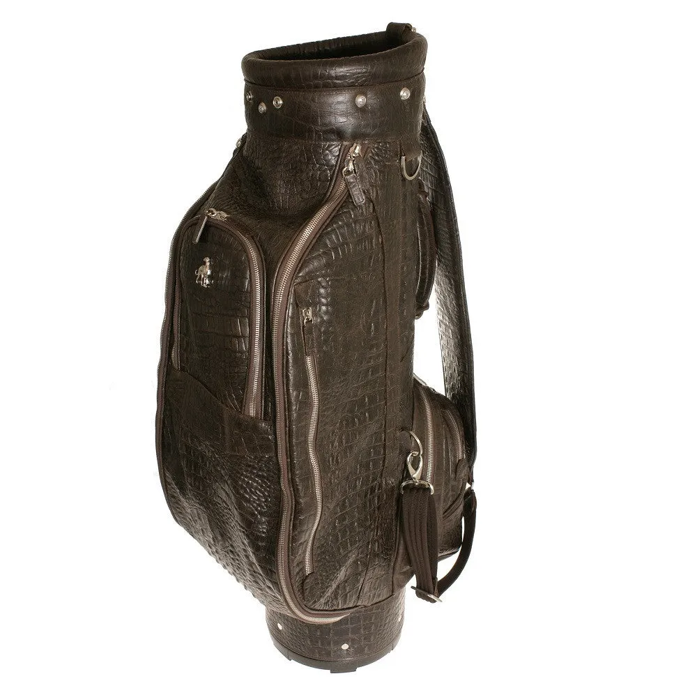Golf Bag Brown Printed Alligator