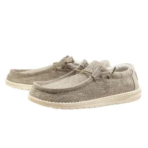 Hey Dude Beige Woven Wally Shoe