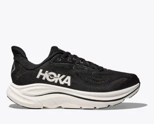 Hoka Women's Clifton 10 in Black/White, Vanilla/Birch & Black Available in Wide Widths