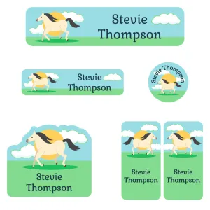 Horse Kindergarten Labels Pack