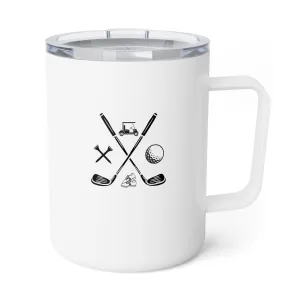Insulated Coffee Mug, 10oz All about Golf