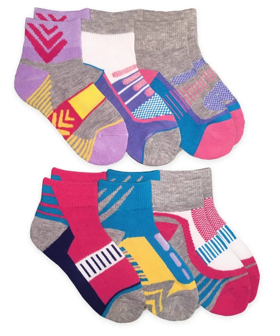 Jefferies 6pk Performance Sport Quarter Socks