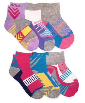Jefferies 6pk Performance Sport Quarter Socks