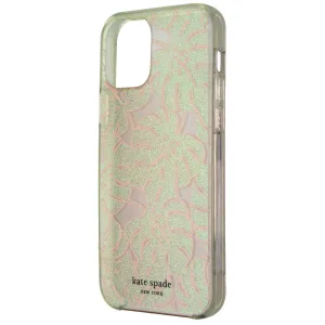 Kate Spade Hardshell Case for iPhone 12/12 Pro - Island Leaf Pink Glitter