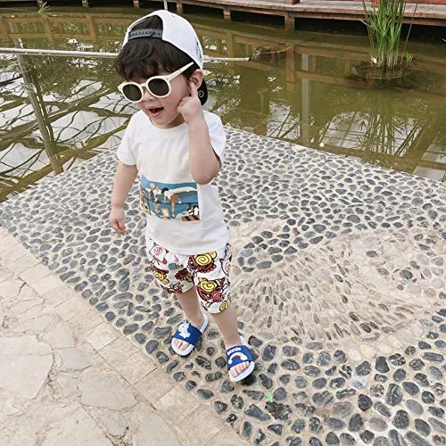 Kids Classic Cute Cartoon Lightweight Sandals (Sky Blue)