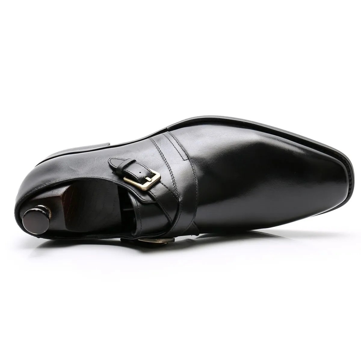 Leather buckle loafers men's wedding business dress leather shoes