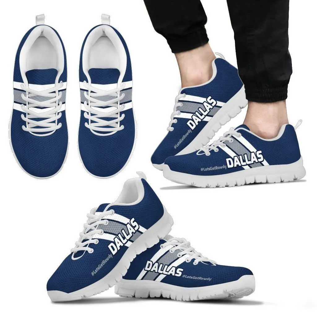 #LetsGetRowdy Dallas Fan Running Shoes