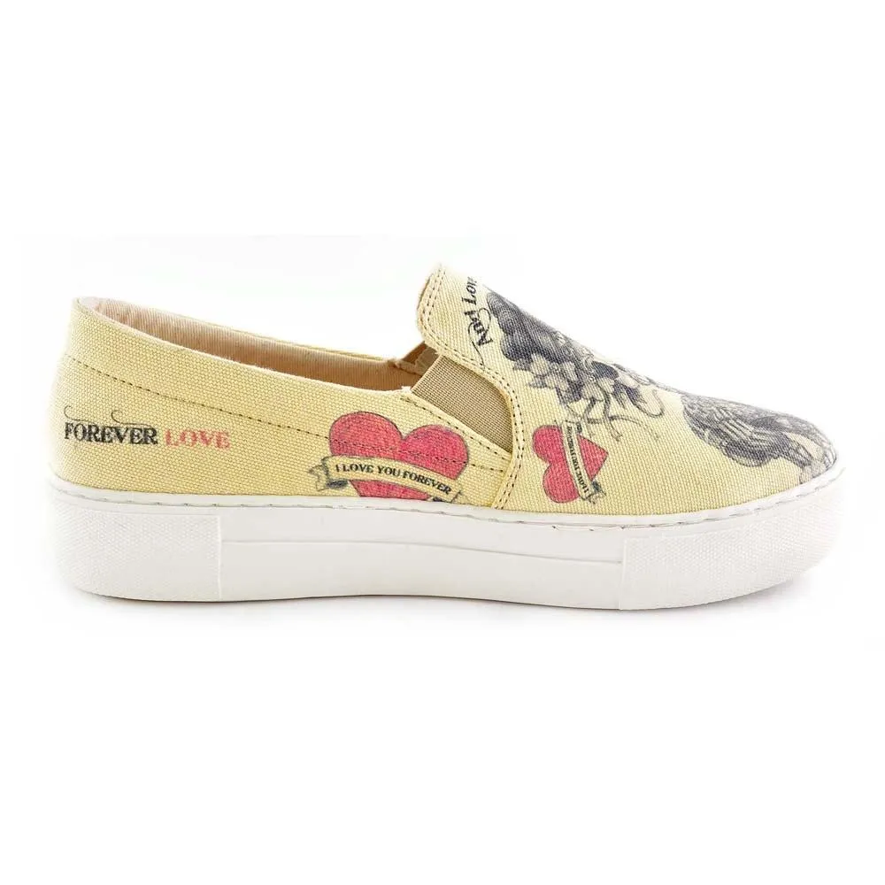 Love is Immortal Slip on Sneakers Shoes VNY101