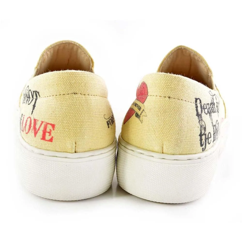 Love is Immortal Slip on Sneakers Shoes VNY101