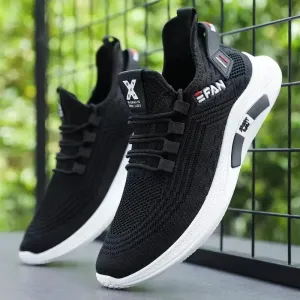 Men Flats Zapatillas Hombre Lightweight Pu Leather Breathable Shoe Mens White Sports Tenis Shoes Men Sneakers Casual Shoes