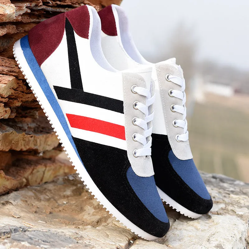 Men’s Breathable Canvas Casual Shoes - Perfect for Spring and Autumn