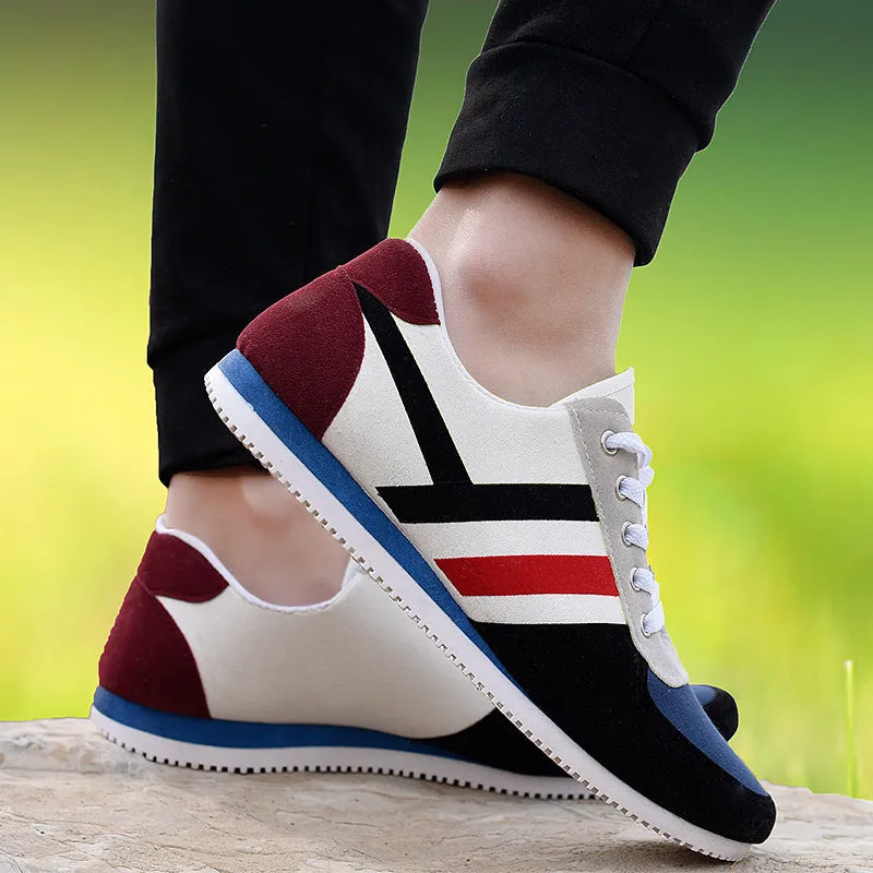 Men’s Breathable Canvas Casual Shoes - Perfect for Spring and Autumn
