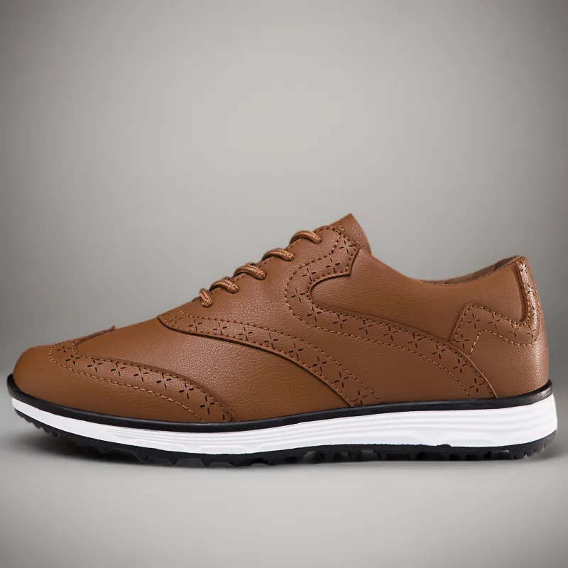 Men's Carved Fashion Golf Anti-Slip Casual Sports Shoes - Free Shipping