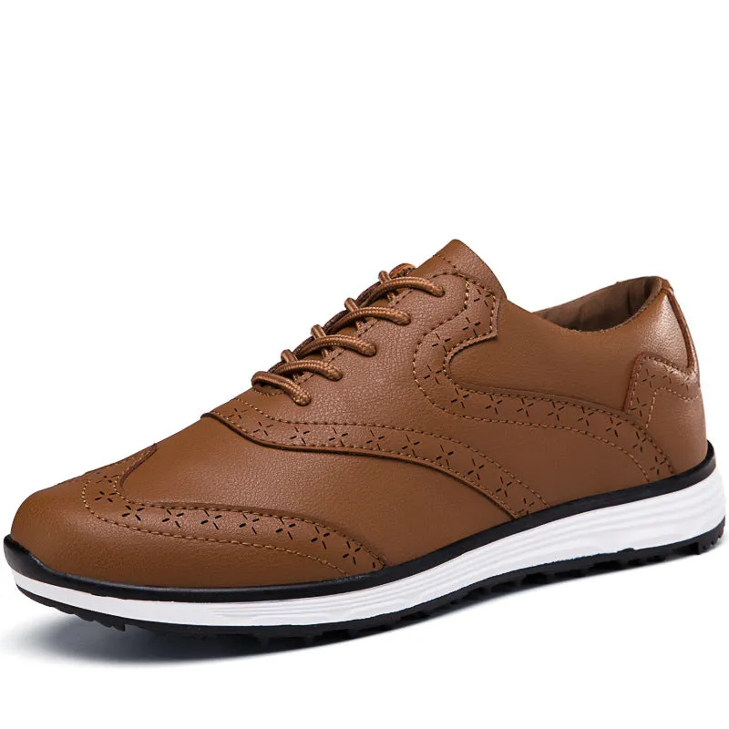 Men's Carved Fashion Golf Anti-Slip Casual Sports Shoes - Free Shipping