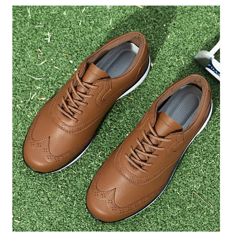 Men's Carved Fashion Golf Anti-Slip Casual Sports Shoes - Free Shipping