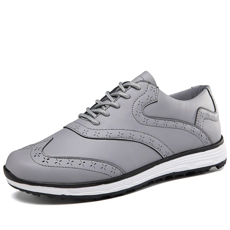 Men's Carved Fashion Golf Anti-Slip Casual Sports Shoes - Free Shipping