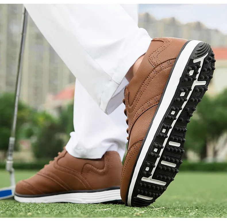 Men's Carved Fashion Golf Anti-Slip Casual Sports Shoes - Free Shipping