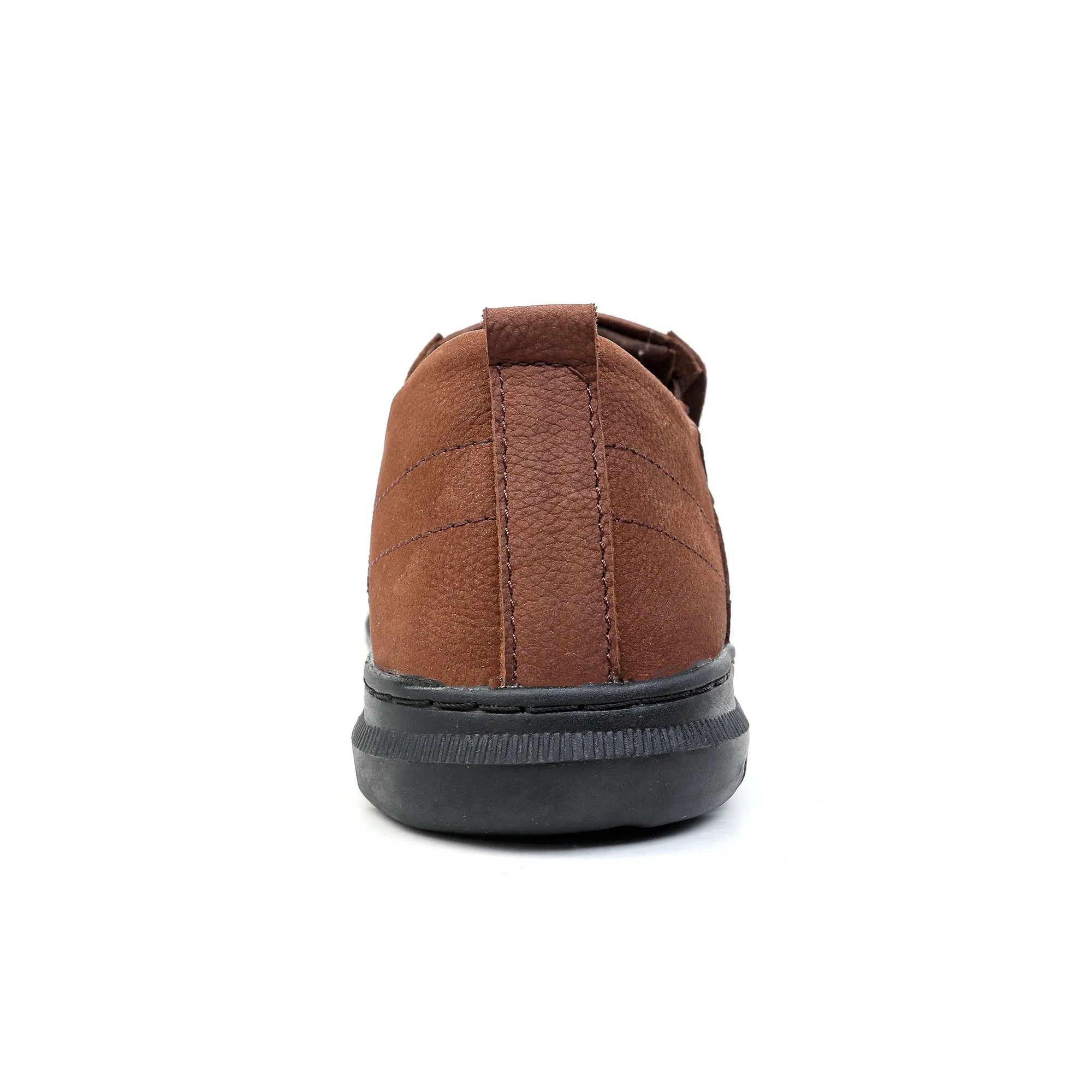 Men's Casual Brown Nubuck Leather Shoes | Vibrant® Power Flex Casual Shoes