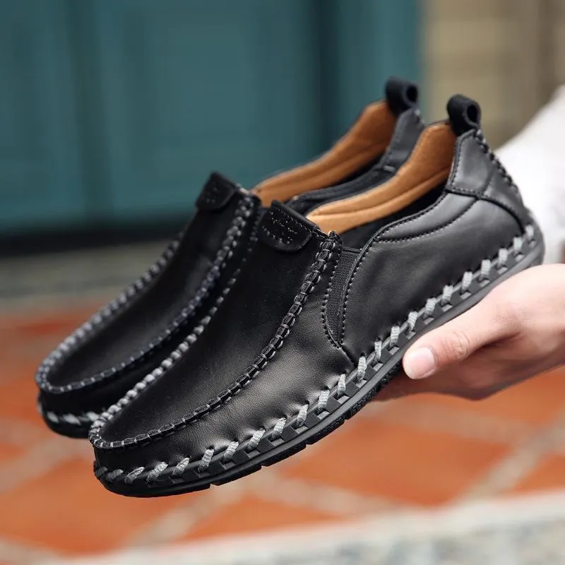 Men's Casual New Sets Feet Business British Trend Leather Shoes