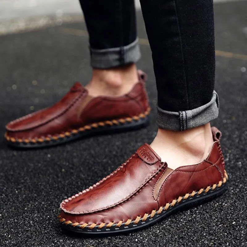 Men's Casual New Sets Feet Business British Trend Leather Shoes