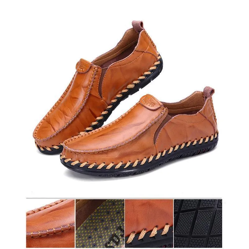Men's Casual New Sets Feet Business British Trend Leather Shoes