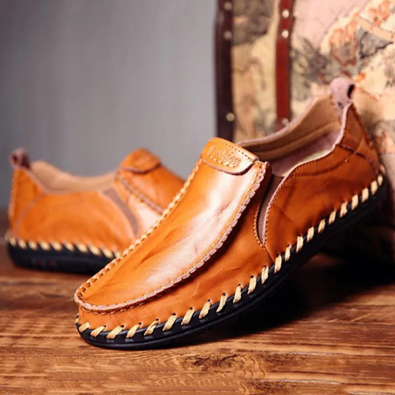 Men's Casual New Sets Feet Business British Trend Leather Shoes