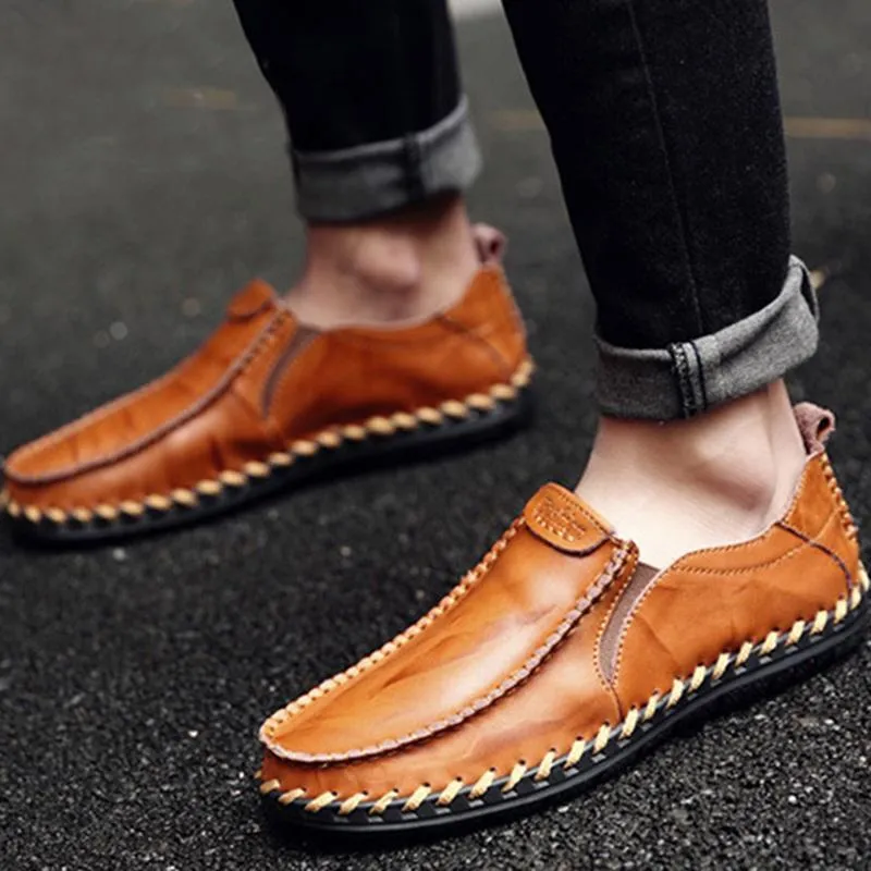 Men's Casual New Sets Feet Business British Trend Leather Shoes