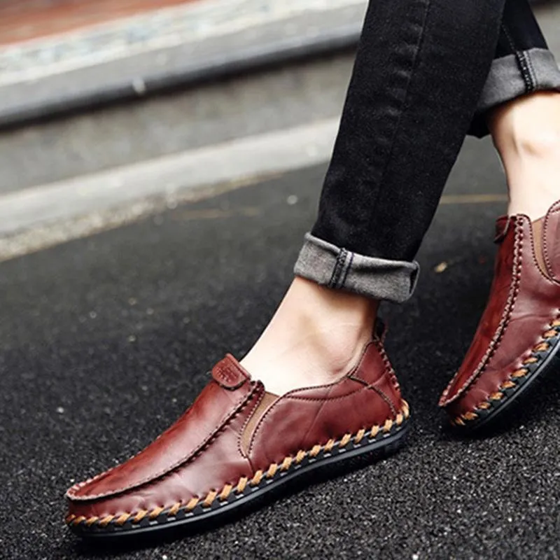 Men's Casual New Sets Feet Business British Trend Leather Shoes