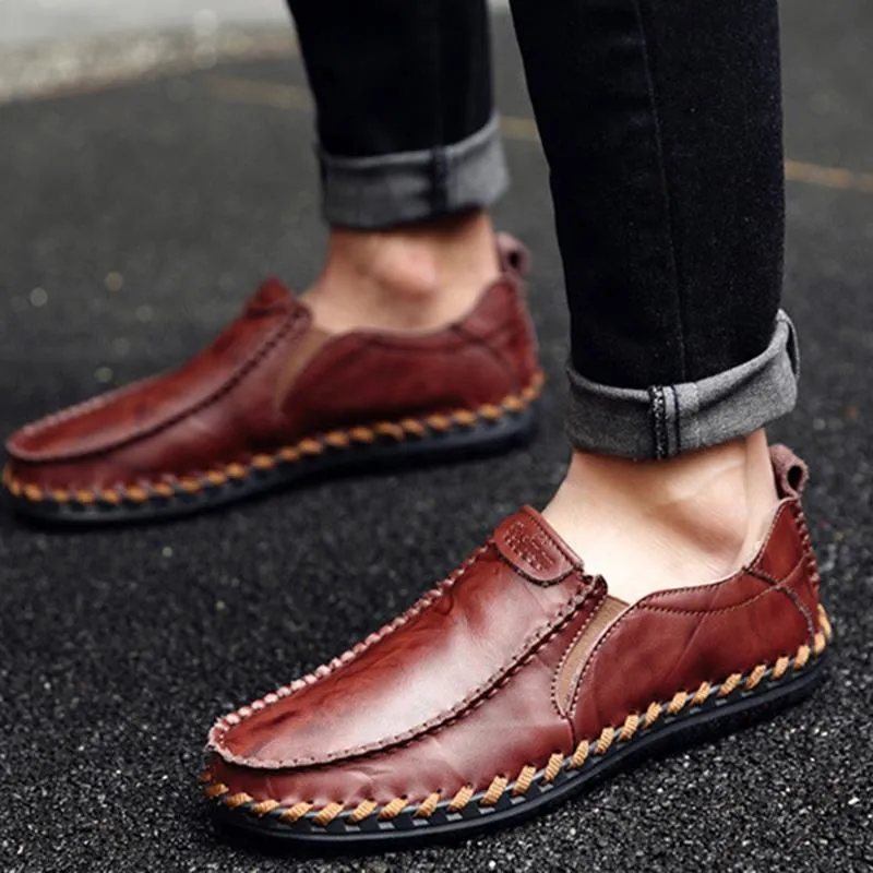 Men's Casual New Sets Feet Business British Trend Leather Shoes