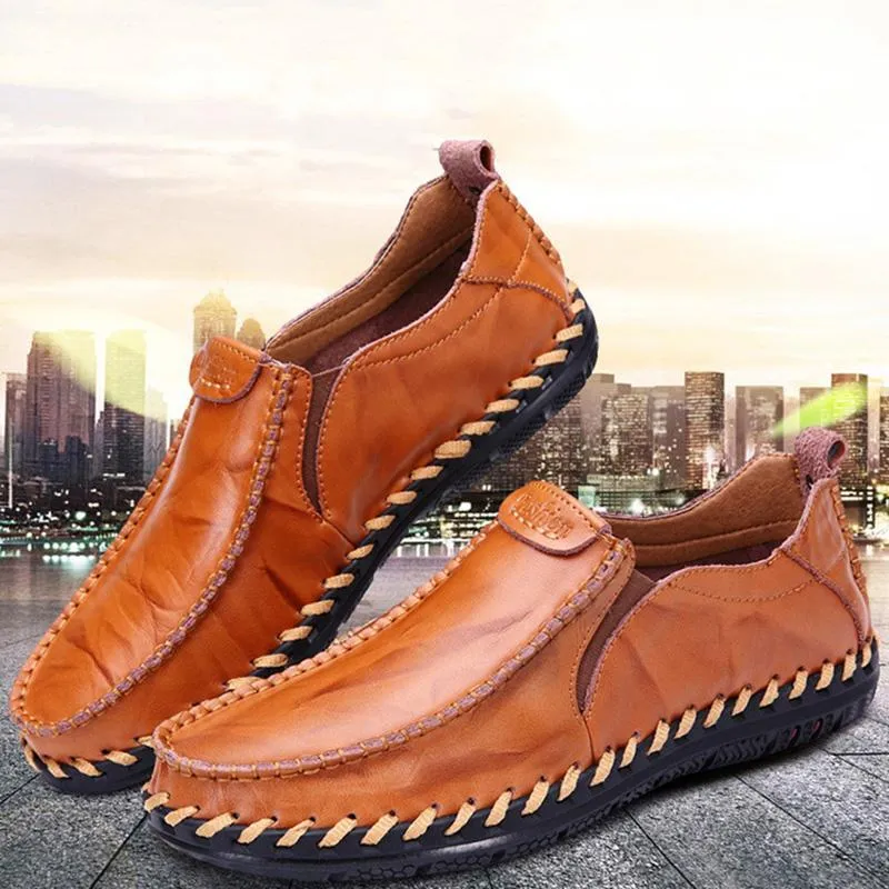 Men's Casual New Sets Feet Business British Trend Leather Shoes