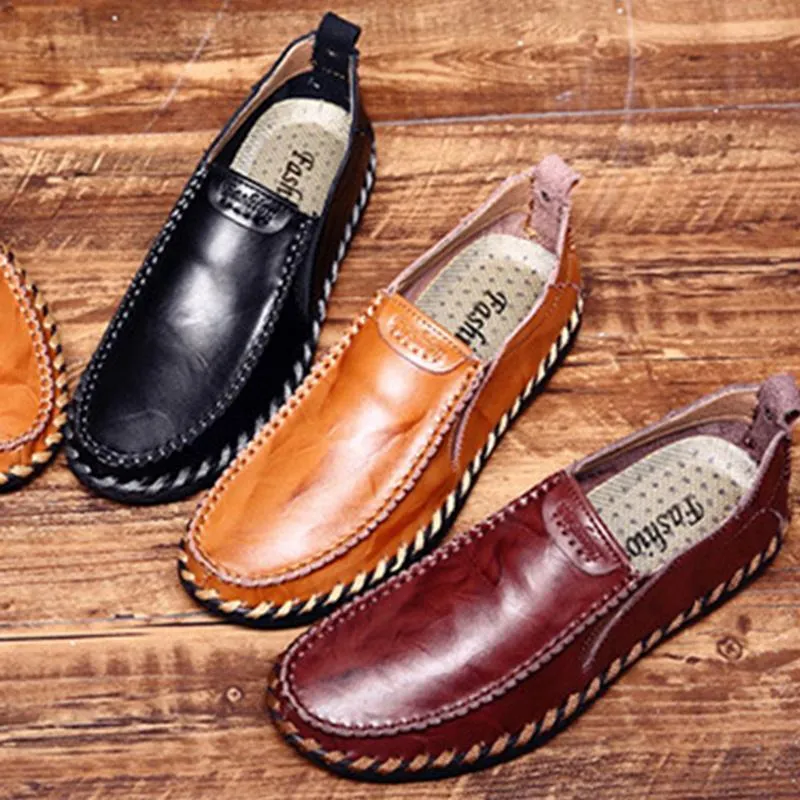 Men's Casual New Sets Feet Business British Trend Leather Shoes