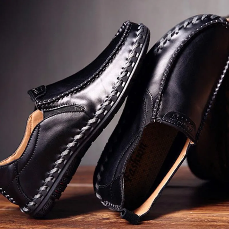Men's Casual New Sets Feet Business British Trend Leather Shoes