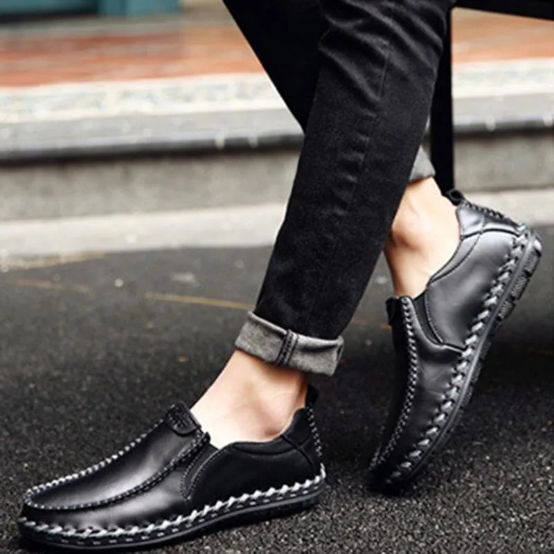 Men's Casual New Sets Feet Business British Trend Leather Shoes