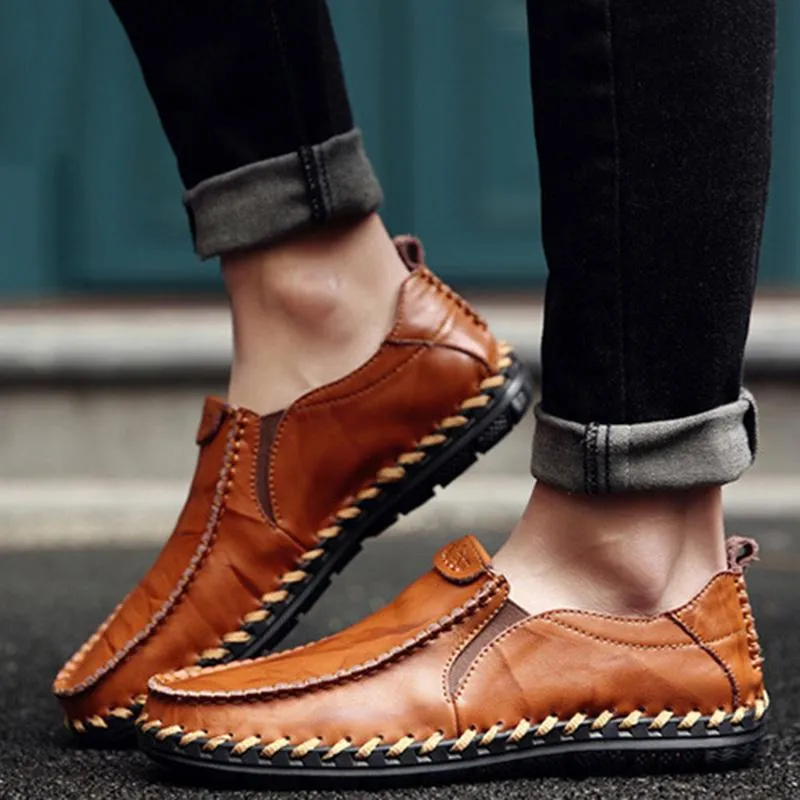 Men's Casual New Sets Feet Business British Trend Leather Shoes