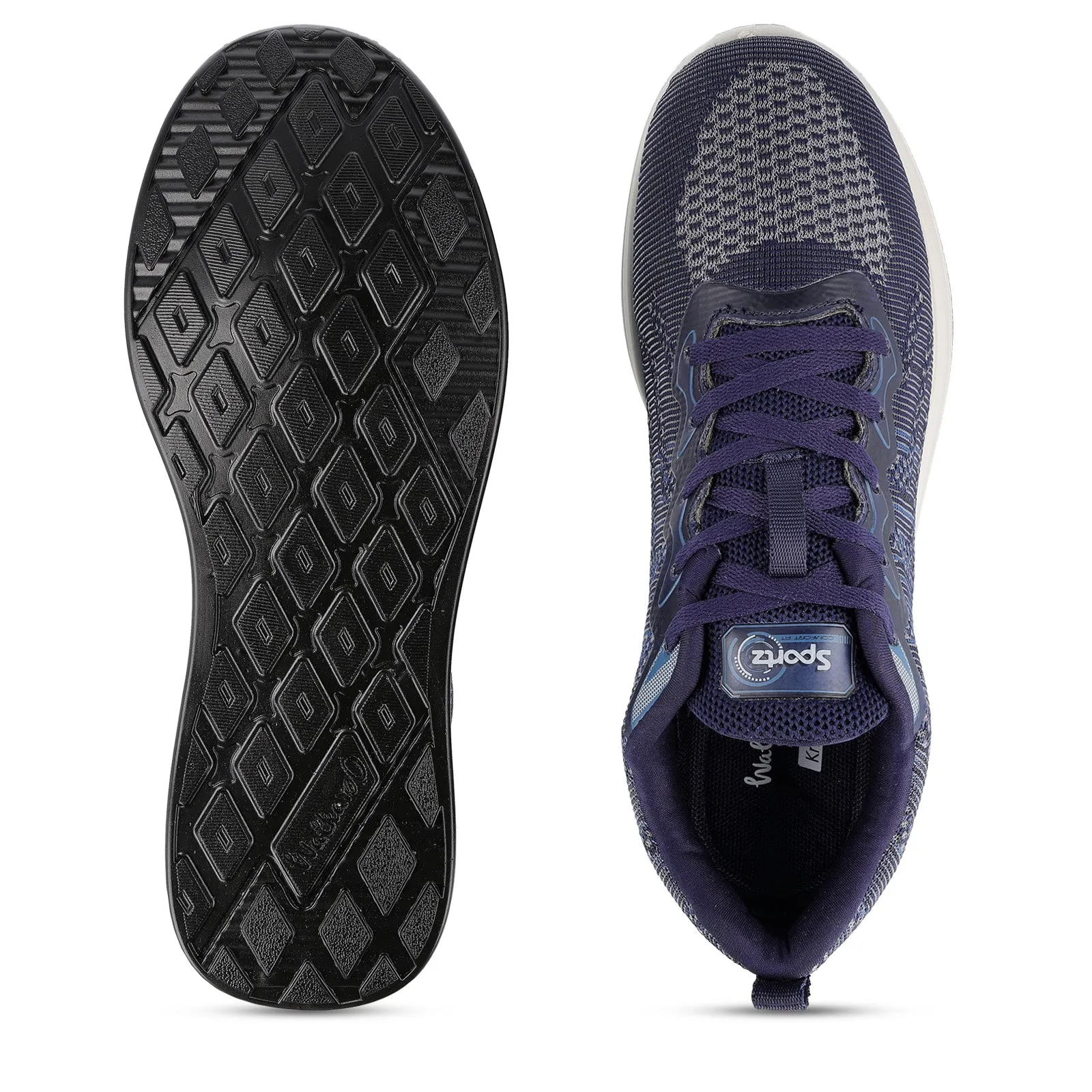 Men's Daily Wear Non Marking Sports Shoe  - WS6092 Navy Blue